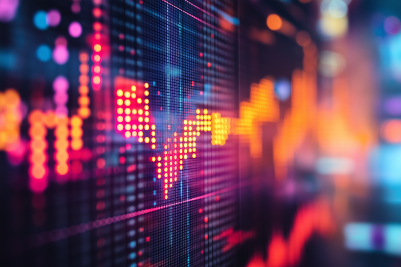Professionelle Finanzplanung mit Diagrammen und Charts